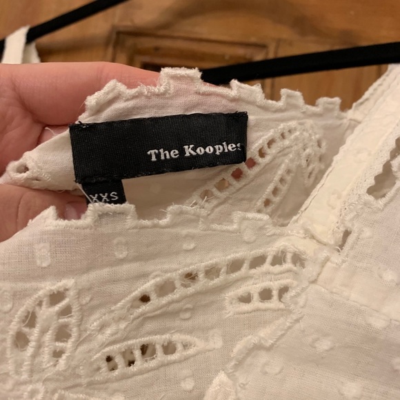 THE KOOPLES Broderie Anglaise Embroidered Tank Top - Picture 4 of 6